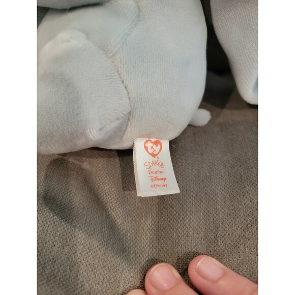 TY Sparkle Disney Dumbo Beanie Baby Plush Stuffed Animal Toy Elephant No Tag - Picture 5 of 6